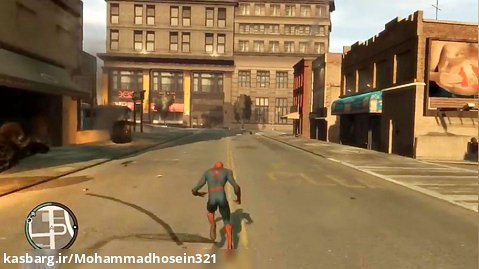 مرد عنکبوتی در بازی GTA 4 !! ( مود شده و بسیار خنده دار )