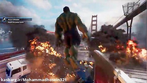 گیم پلی ps4  AVENGERS  2019 ( اونجرز ) باو حضور Iron Man - Thor- Captain America
