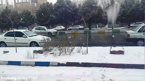 بارش برف زیبا تبریز ۹۸.۱۰.۲۳