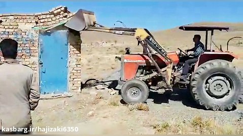 قلع و قمع یک باب اتاقک کارگری و قطع اشجار کاشته شده در اراضی ملی