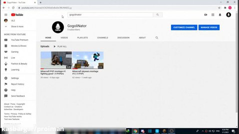 Minecraft GogoliNator (raftam YouTube):D