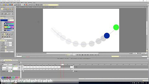9-آموزش انیمیشن سازی- سطح مبتدی- نرم افزار مورد استفاده TVpaint- حرکت پاندولی
