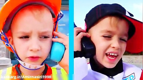 ولاد و نیکیتا :: برنامه کودک ولاد و نیکیتا با داستان گیر کردن ماشین زرد