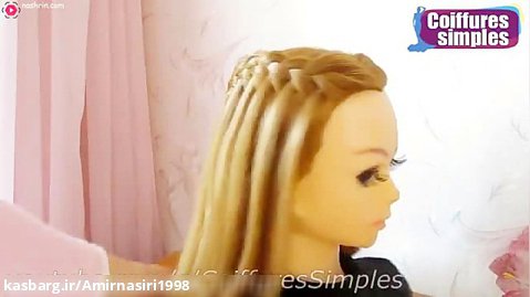 کلیپ آموزشی / آموزش مدل مو جدید / موی آبشاری برای دختران