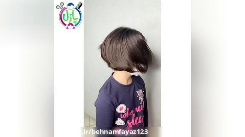 اصلاح موی دخترانه در آرایشگاه کودک پازل با مدل جدید موی دختربچه