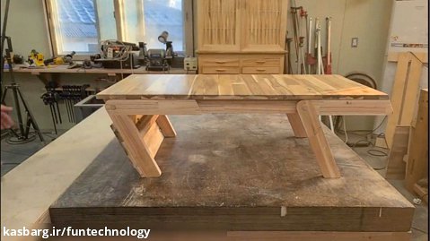 ساخت میز چوبی تاشو شیک و کاربردی
