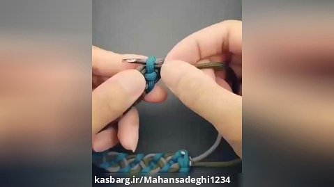 آموزش بافت دستبند(مکرومه بافی)