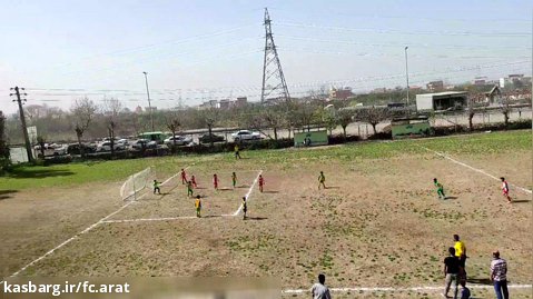 مسابقه فوتبال رده ۱۱سال نیمه اول آرات ۱ عقاب نکا ۰