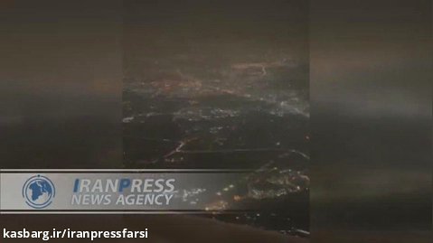 آسمان تهران در شب چهارشنبه سوری