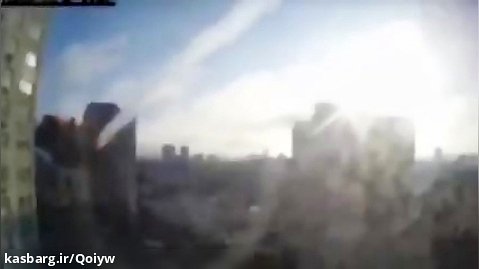 برخورد موشک به یک برج در کیف