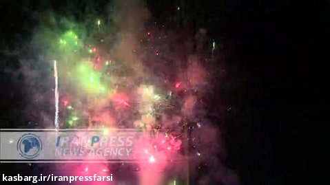 مراسم آتش بازی لحظه تحویل سال نو در تهران