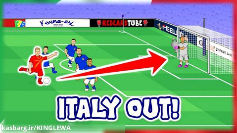 انیمیشن واکنش فوتبال به شکست ایتالیا مقابل مقدونیه با زیرنویس فارسی