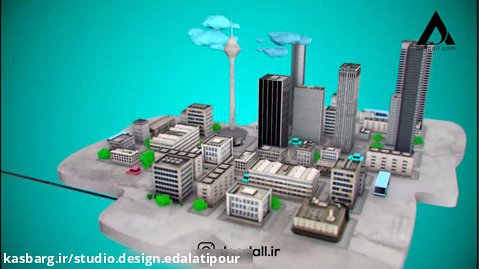 موشن گرافیک سه بعدی برای سازمان آب شهری
