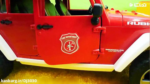 ماشین اسباب بازی کودکانه آتش نشانی , آمبولانس و یدک کش