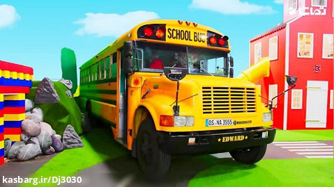 فیلم ماشین بازی کودکانه : اتوبوس مدرسه زرد واقعی