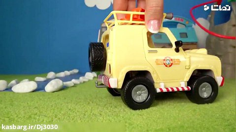 ماشین بازی کودکانه پسرانه آتش نشانی - بازی ماشین آتش نشانی : سام آتش نشان