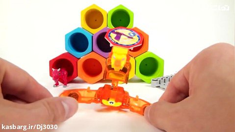 ماشین بازی کودکانه : حمل تخم دایناسور توسط ماشین های تبدیل شونده