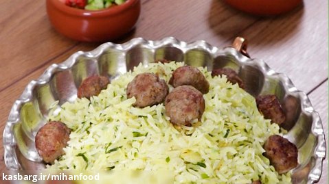 طرز تهیه کلم پلو شیرازی خوشمزه و مجلسی به روش سنتی