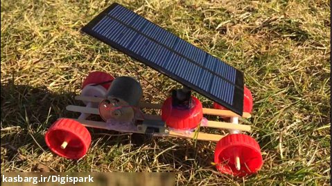 آموزش ساخت کاردستی ماشین خورشیدی با موتور آرمیچر و سلول خورشیدی