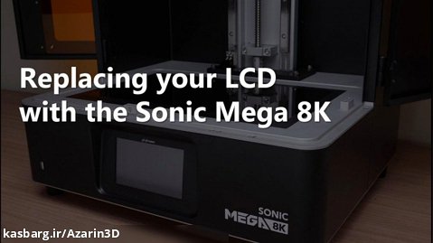 تعویض نمایشگر LCD پرینتر سه بعدی رزینی Mega 8K فروزن