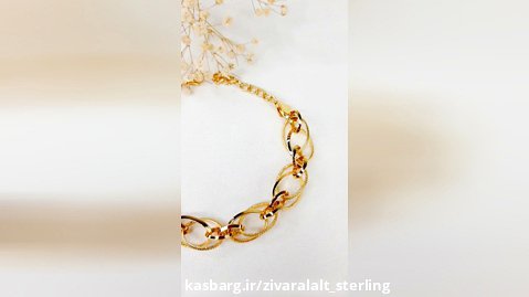 دستبند استیل زنانه طرح طلا کد6352