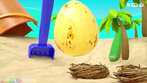 کارتون ماشین رنگی ها : ماشین سنگین داخل تخم مرغ شانسی