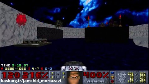 Doom II - nosp3 - Map 29 (Castle of the Frozen Guard) UV-Max in 8_28