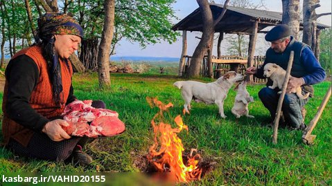 برنامه زندگی روستایی - آشپزی در طبیعت قسمت 68 - پخت گوشت گریل باربیکیو