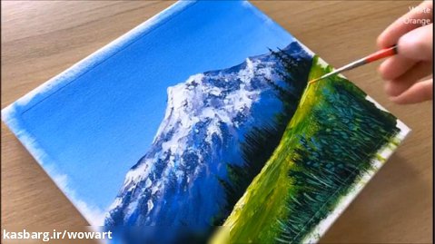- Acrylic -Mountain Painting #161