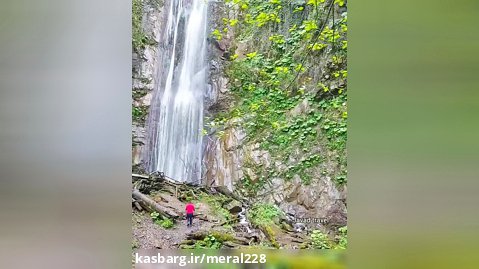 آبشار شادان یا آبشار هفت طبقه در شهر کردکوی با ارتفاع زیاد و زیبا