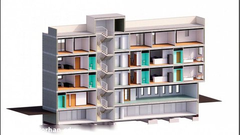 مدلسازی یک آپارتمان مسکونی طبق فرآیند BIM
