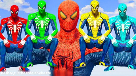 گیم پلی |  مرد عنکبوتی در مقابل مرد عنکبوتی آبی زرد و سبز دو تور