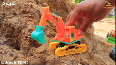 فیلم ماشین بازی کودکانه : ماشین های بزرگ و سنگین ساخت و ساز : ماشین اسباب بازی