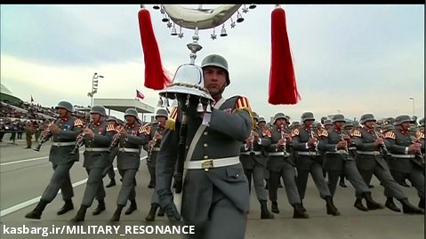رژه ارتش شیلی با استایل ورماخت در جنگ دوم جهانی