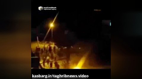 آتش زدن خودروی نظامی رژیم صهیونیستی توسط جوانان فلسطینی