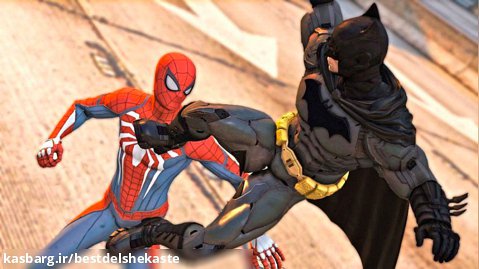 مرد عنکبوتی PS4 در مقابل بتمن و ابرقهرمانان GTA V