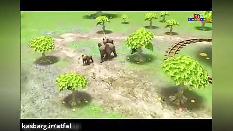 نجات بچه فیل با کمک بچه ها