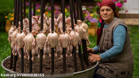 برنامه زندگی روستایی - آشپزی در طبیعت قسمت 71 - مرغ باربیکیو