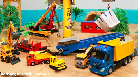ماشین های اسباب بازی جدید | کامیون کمپرسی و شن و ماسه برای بچه ها