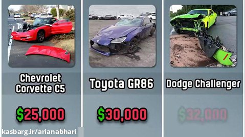 گران ترین ماشین های تصادفی در جهان