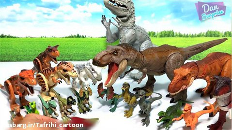 اسباب بازی کودکانه/دایناسورهای لگو در مقابل دایناسورهای جهان ژوراسیک