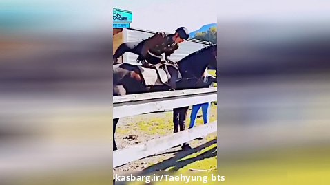 Taehyung horse riding