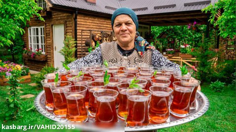 برنامه زندگی روستایی - آشپزی در طبیعت قسمت 76 - طرز تهیه چای ترکی