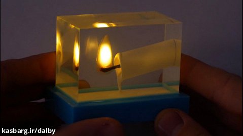 آموزش شمع روشن در رزین اپوکسی | هنر در منزل| رزین | شمع سازی
