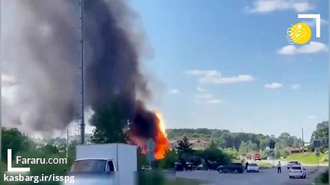 (ویدئو) لحظه انفجار مهیب در پمپ بنزین