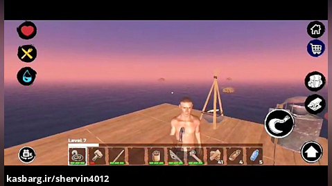 گیم پلی بازی survival craft raft part2
