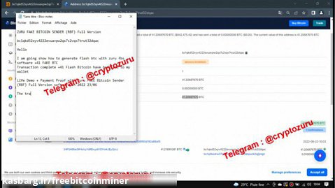 Fake Bitcoin Transaction Software  How to flash  41 fake Btc in 2022 Live Demo