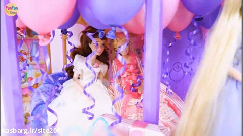 سرگرمی بانوان - باربی کودک - جشن تولد باربی - جشن تولد راپونزل با شاهزاده خانم
