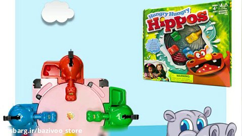 بازی جذاب دورهمی اسب آبی گرسنه hungry hippos