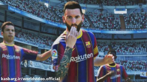 گیم پلی PS 4 PRO - بازی رئال و بارسلونا - فیفا 21